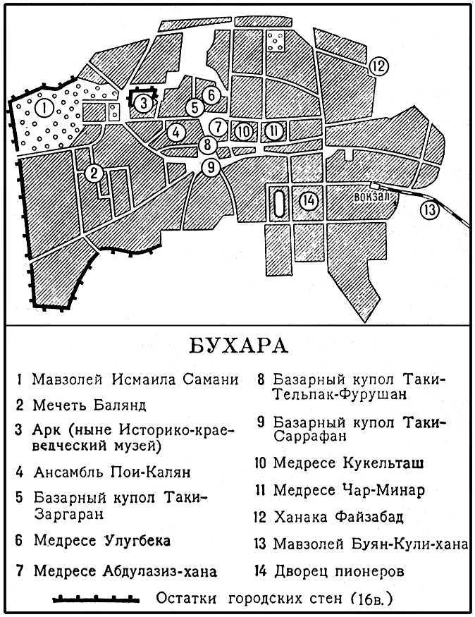 Карта самарканда с достопримечательностями на русском языке