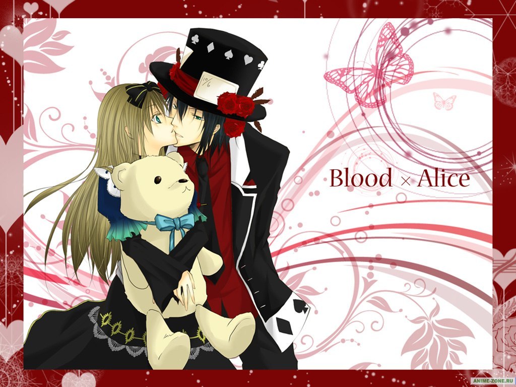 Алиса обожаю. Алиса в стране сердец Алиса и Блад. Алиса и Шляпник любовь.
