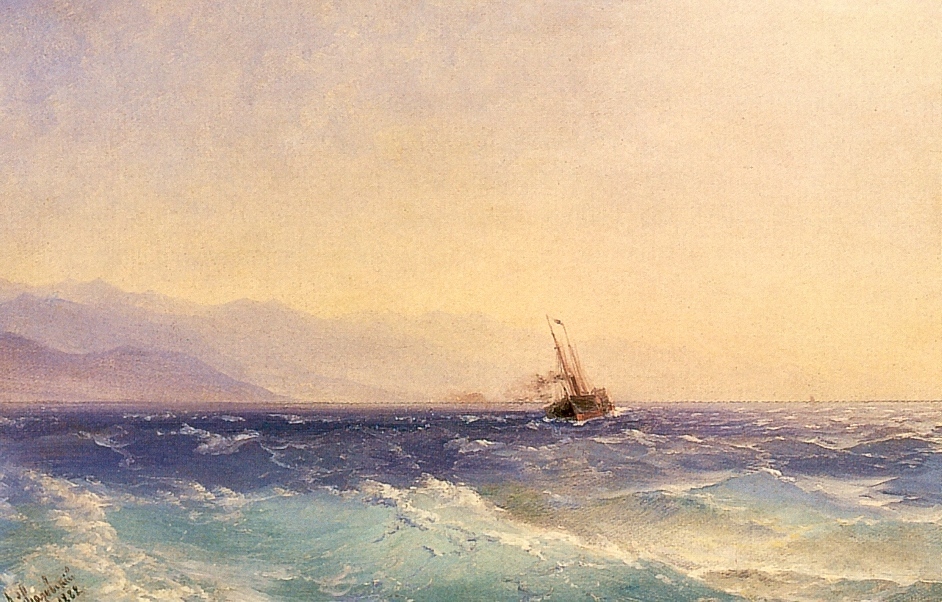 Напиши картину моря. Айвазовский море 1882. Ivan Aivazovsky (1817-1900). Замерзший Босфор Айвазовский. Айвазовский берега Далмации.